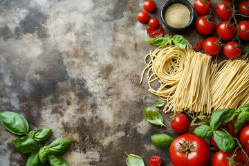 Art Italian homemade menu food background; restaurant week