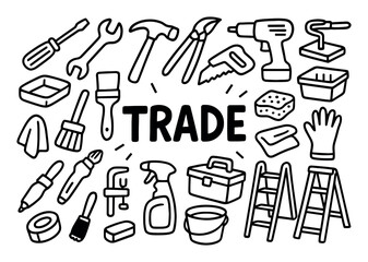 Tools Line Art