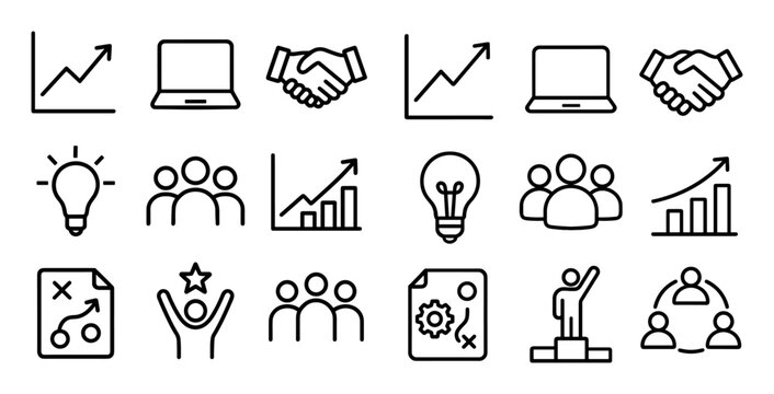 Minimalist Business Icons