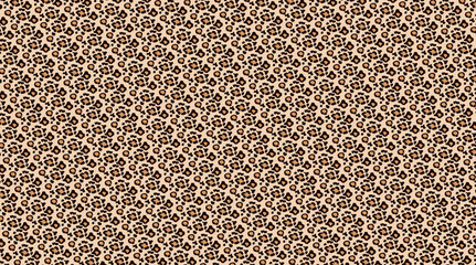 Seamless leopard animal skin pattern vector background