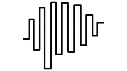 Vibrant audio spectrum display on black and white gradient background for music visuals or data analysis projects needing modern style.