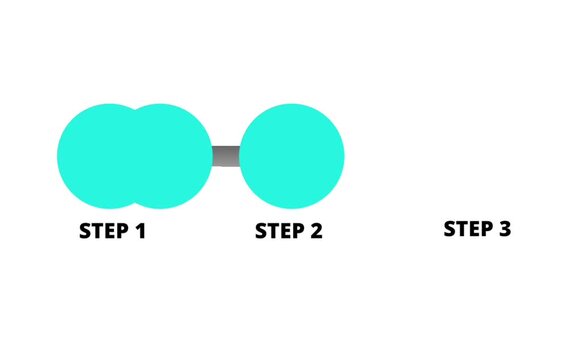 3 steps workflow motion graphic with with background , step 1 , step 2 , step 3 motion graphics for presentation ,editing 