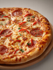 Classic Pepperoni Pizza with Melted Cheese