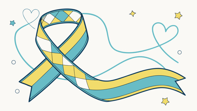Show your support with this vibrant, optimistic ribbon graphic, perfect for raising awareness, celebrating diversity, and promoting inclusivity in your next campaign