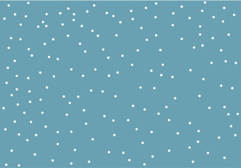 Fondo invernal de color azul verdoso con patrón de puntos blancos simulando caída de nieve