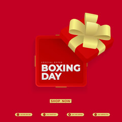 special offer boxing day sale, perfect poster for your creative business