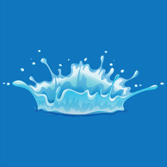 Water Drops Splash Vector Design