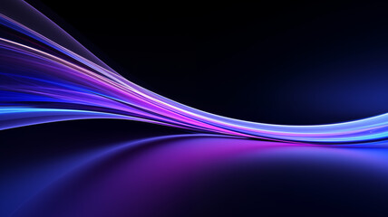 Neon Wave Abstract Background  Blue & Purple Fluid Motion
