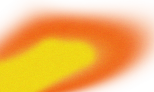 Warm yellow to orange gradient with grain texture on transparent background
