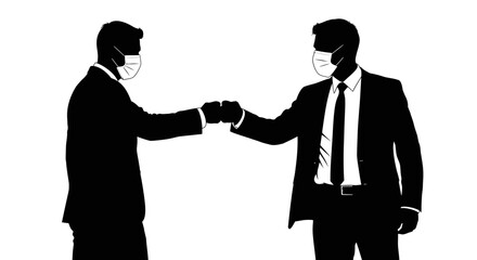 Abstract geometric banner design with flowing lines and curves