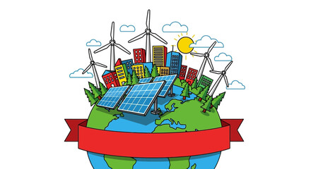 Modern abstract banner with dynamic shapes and gradients