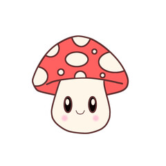 funny cartoon mushroom