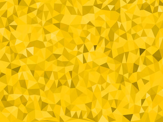 Low Poly Golden Triangle Mosaic Background, Abstract Design