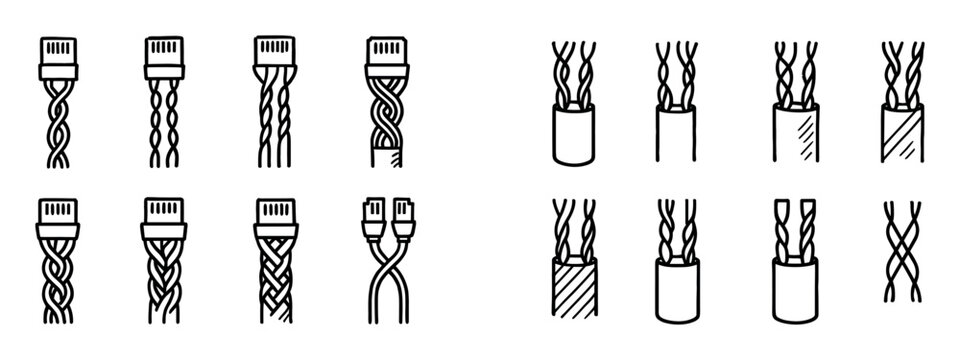 Twisted Pair Icons