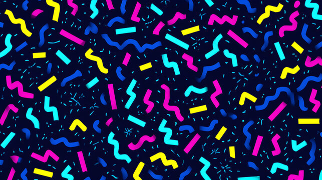 Colorful abstract memphis design pattern background