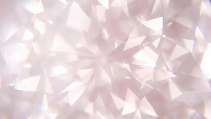 Abstract soft pink geometric background with crystal-like texture  