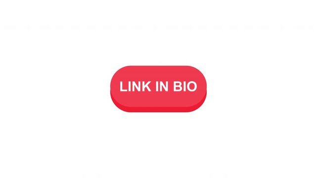 Animation icon A red button with white text that says "Link in Bio"