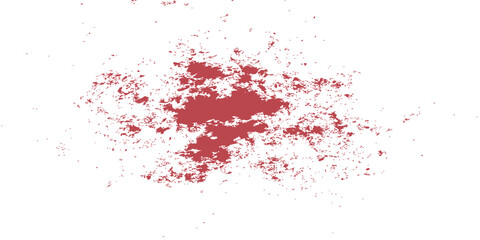 Obraz premium Red grunge ink drop splatter pattern on dirty white paper backdrop