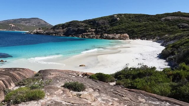 White sand beach and turquoise water in Cape Le Grand National Park, Western Australia