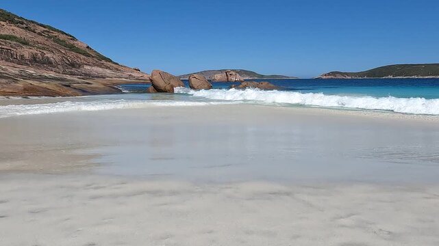 White sand beach and turquoise water in Cape Le Grand National Park, Western Australia