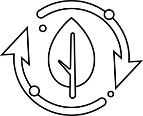 Minimalist Leaf Icon, Eco-Friendly Symbol․ Ecology, Sustainability, Green Energy, Nature, Environment Protection, and Organic Concept