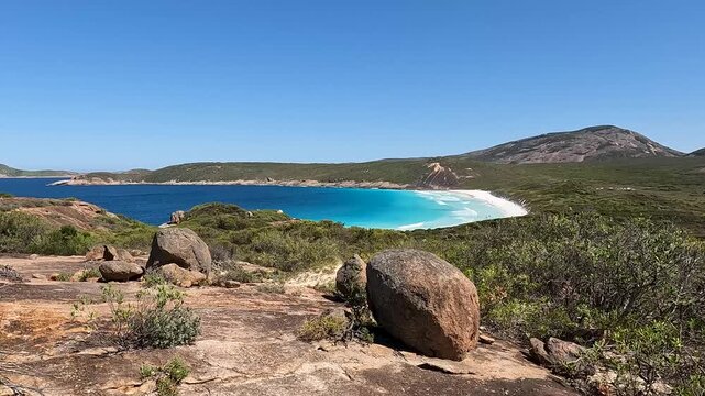 White sand beach and turquoise water in Cape Le Grand National Park, Western Australia