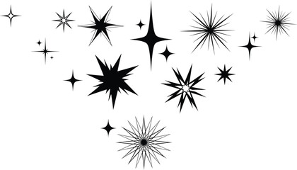 A large vector collection of stylized black winged emblems, badges, and shields, signifying aviation, honor, victory, military rank, speed, protection, and heraldic design elements