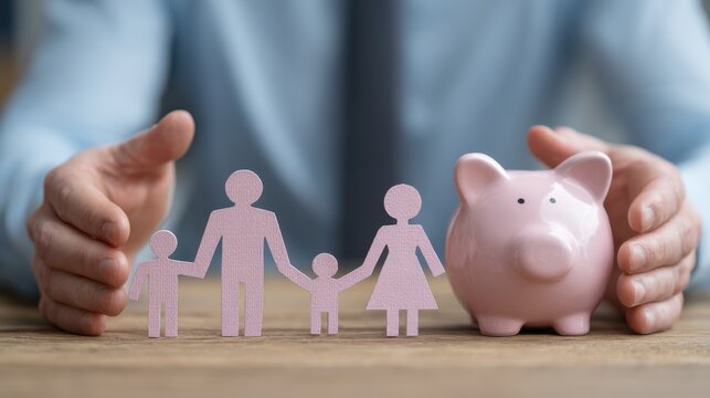 Family Protection And Financial Security Concept