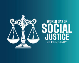 World day social justice vector image