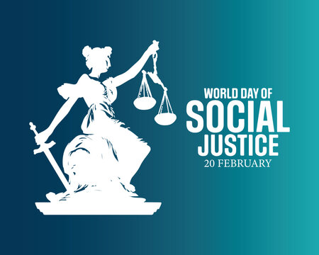 World day social justice vector image