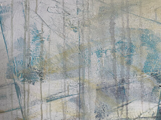 Abstract textured painting with soft blue, white, and beige tones. Visible brush strokes and layers create a dreamy, artistic background. Ideal for modern decor, posters, or digital design projects.