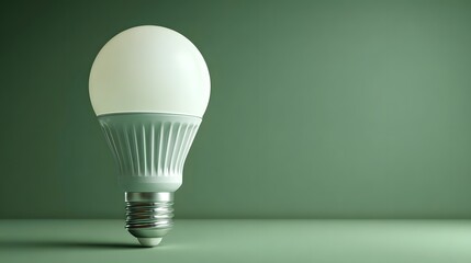 Energiesparende LED-Lampe in minimalistischem Studiolicht
