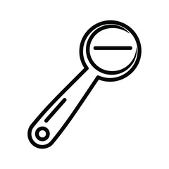 Zoom out magnifying glass icon representing minimize search, view reduction, decrease function symbol