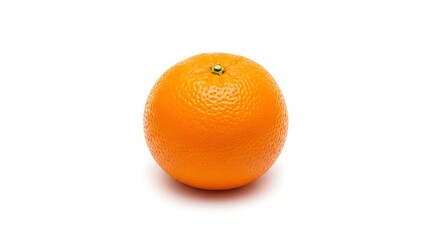 A single orange isolated on white background