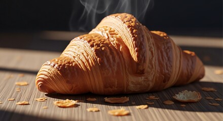 Dramatic Shadow Play Croissant