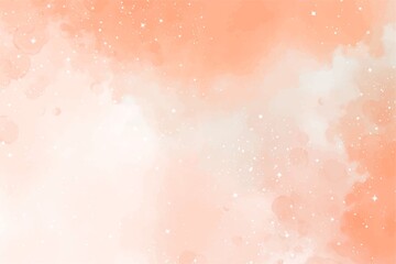 Dreamy peach watercolor texture with sparkling stars for elegant designs and creative projects, adding a touch of magic and wonder to your visuals