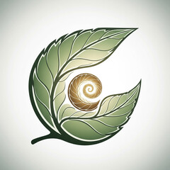 vector illustration of a green leaf