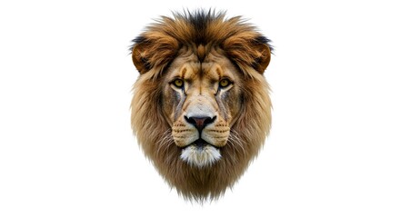 Bold Close-Up of a Lion Staring Directly into the Camera with Powerful Detail