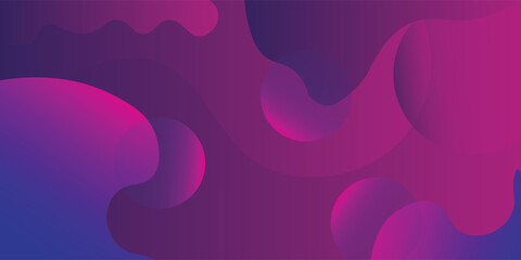 Liquid color background design. Purple elements with fluid gradient. Dynamic shapes composition. Vector illustration
