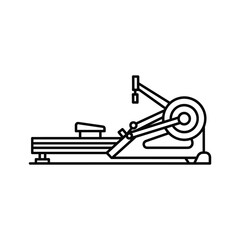 Rowing Machine Line Icon