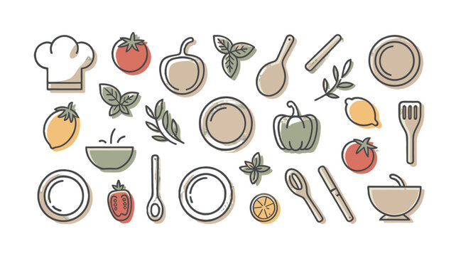 Culinary icons showcasing the joy of cooking.