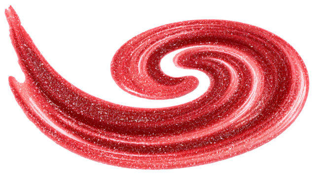 Red liquid swirl with glitter effect for vibrant holiday design isolated on white background - Powered by Adobe
