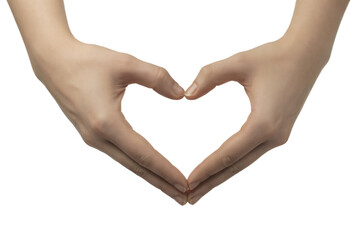Expressing love and affection with delicate hand gestures forming a heartfelt heart shape, a symbol of romance, care, and warm emotion for valentines day