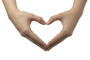 Expressing love and affection with delicate hand gestures forming a heartfelt heart shape, a symbol of romance, care, and warm emotion for valentines day