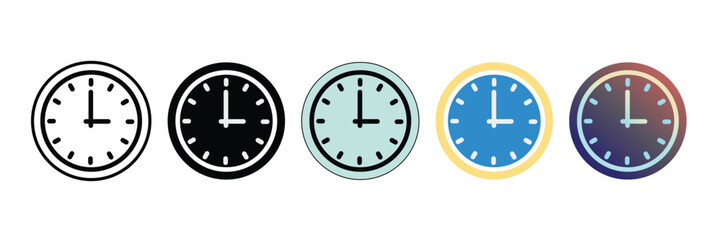 Clock Vector Illustration For Time Management Business Schedule And Productivity Design