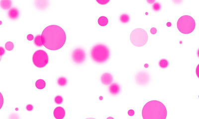 abstract pink floating bubbles on transparent png