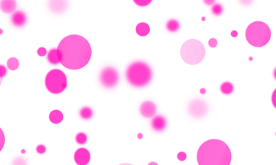 abstract pink floating bubbles on transparent png