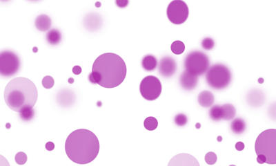 abstract purple floating bubbles on transparent png