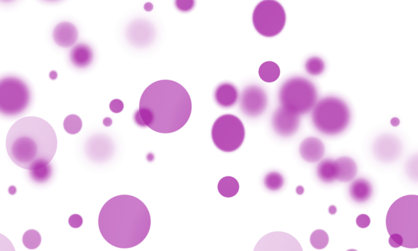 abstract purple floating bubbles on transparent png