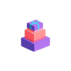 A vibrant stack of colorful gift boxes representing joy and celebration, perfect for festive occasions and events.